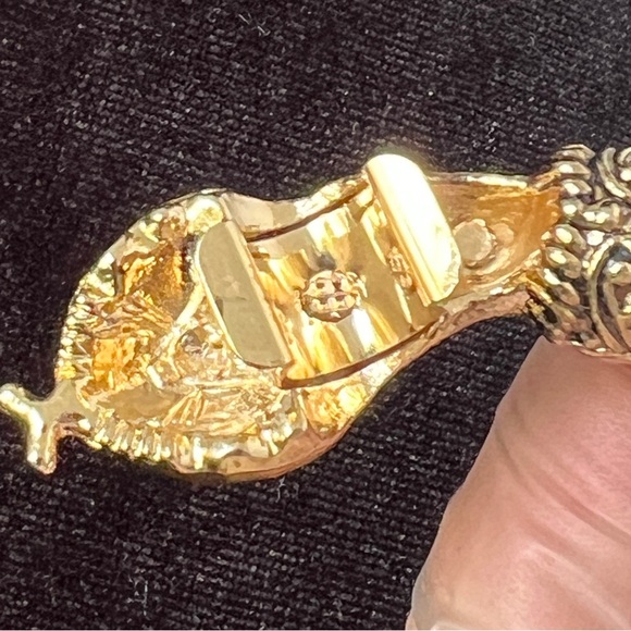 Vintage beige mesh snake belt necklace - Picture 7 of 12